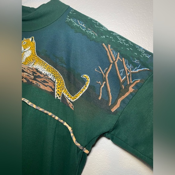 Kittens Safari Cheetah Print Long Sleeve Nightgown Winter One Size US - Picture 3 of 15